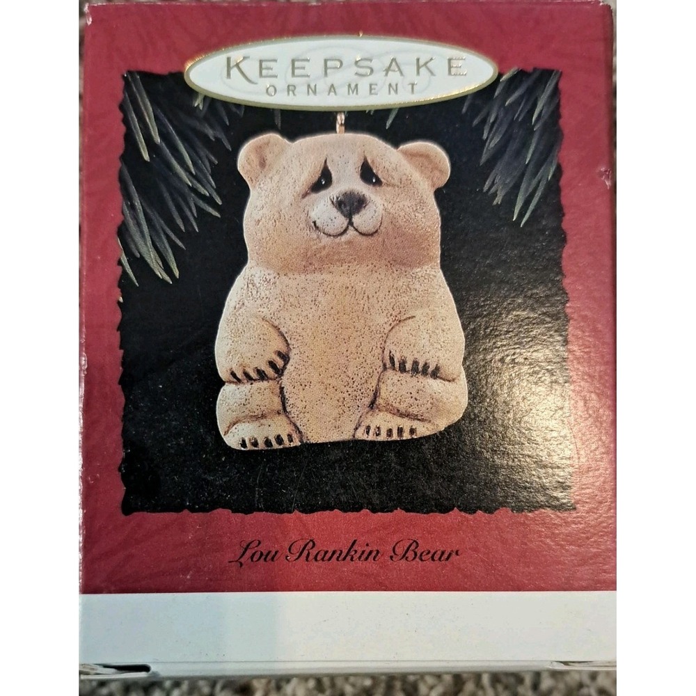 Hallmark‎ Keepsake "Lou Rankin Bear" 1995 Ornament NEW OTHER